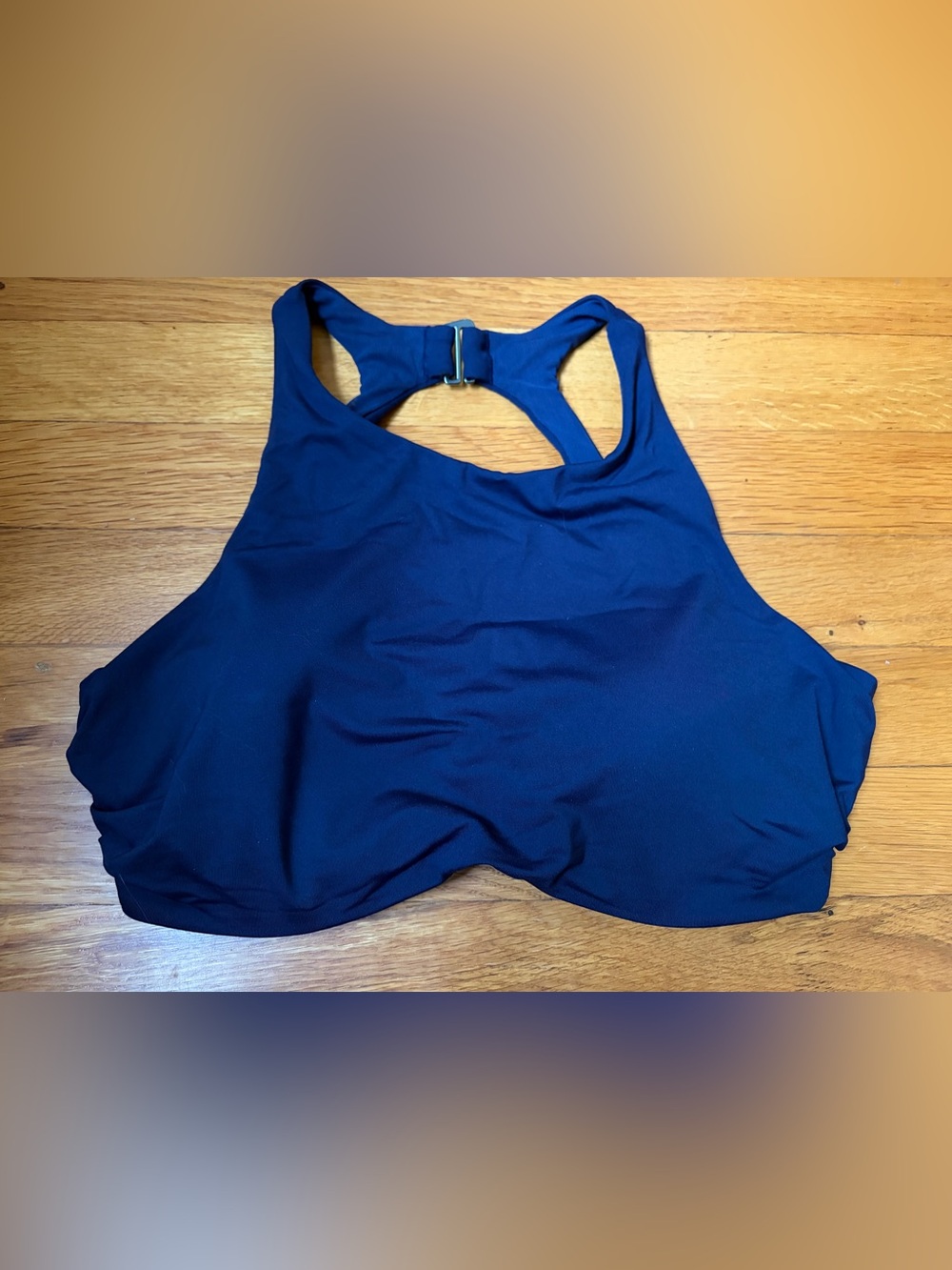 Athleta Navy Blue High-Neck Bikini Top